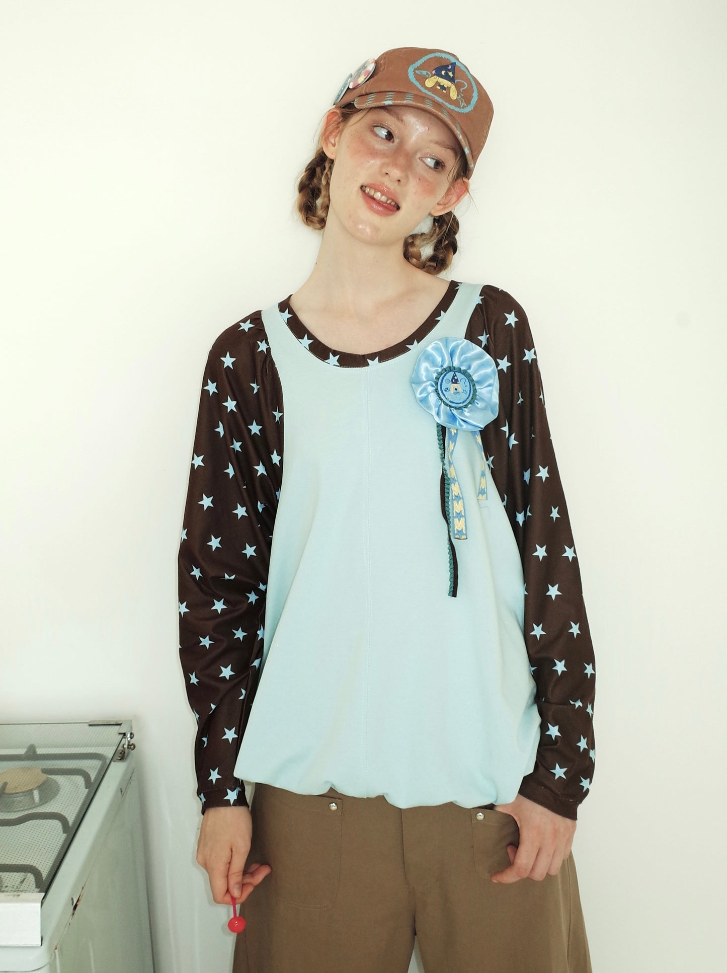 Mint Chocolate Patchwork T-shirt