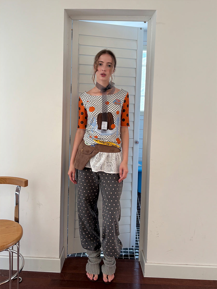 Chocolate Lace Patchwork Apron