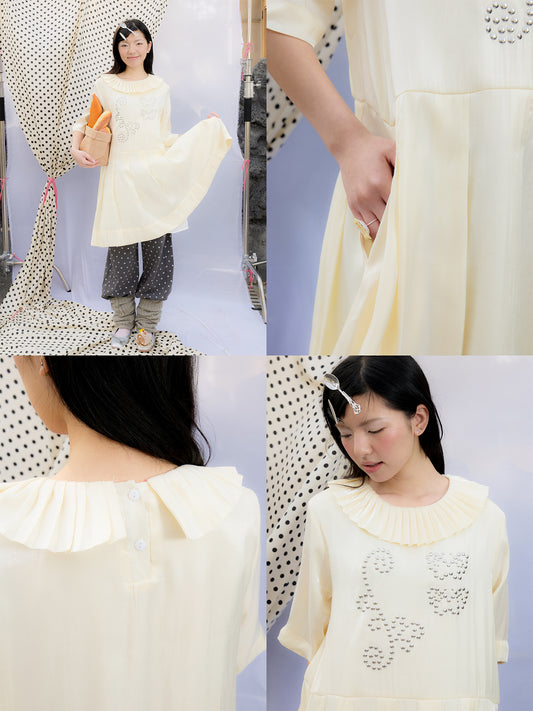 Shimmer Waves Pleated Dress