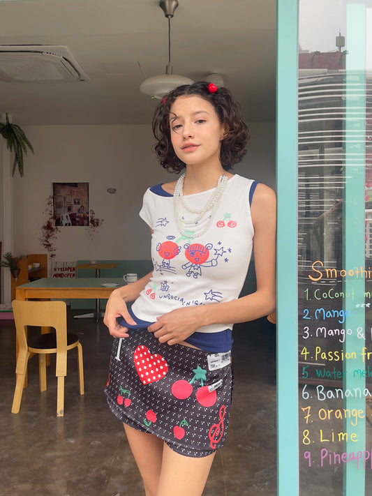 Black Cherry Music Skirt