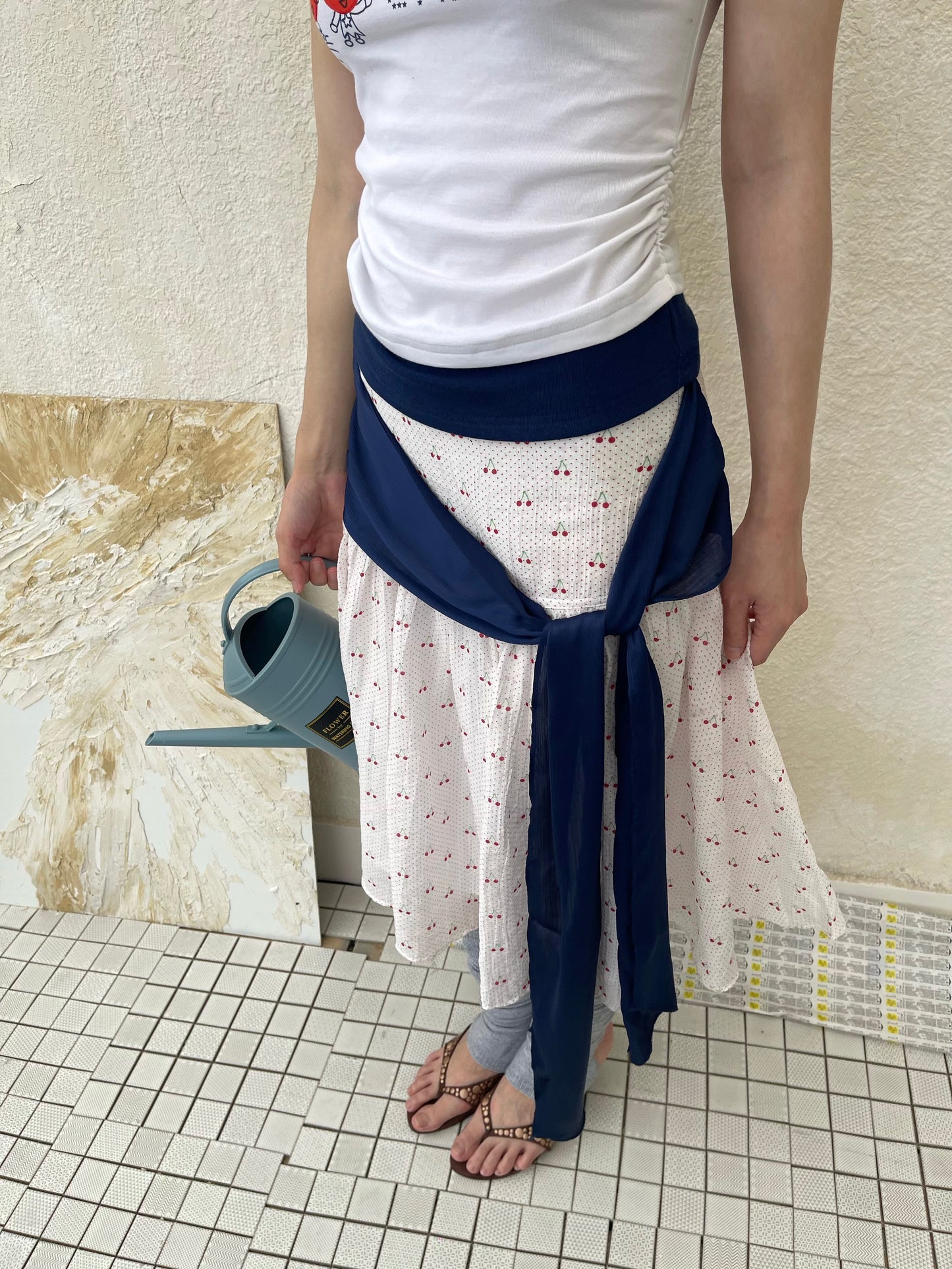 Cute Cherry Ribbon Skirt