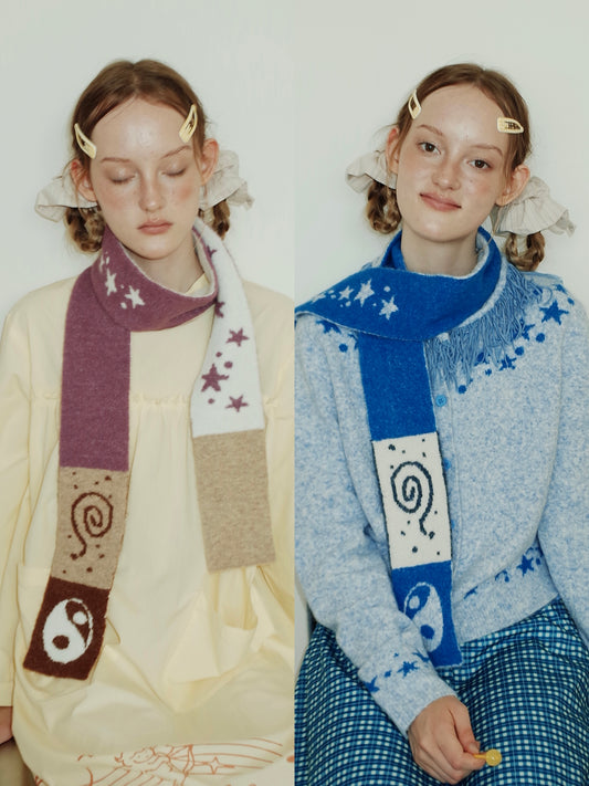 TaiChi Star Knit Scarf