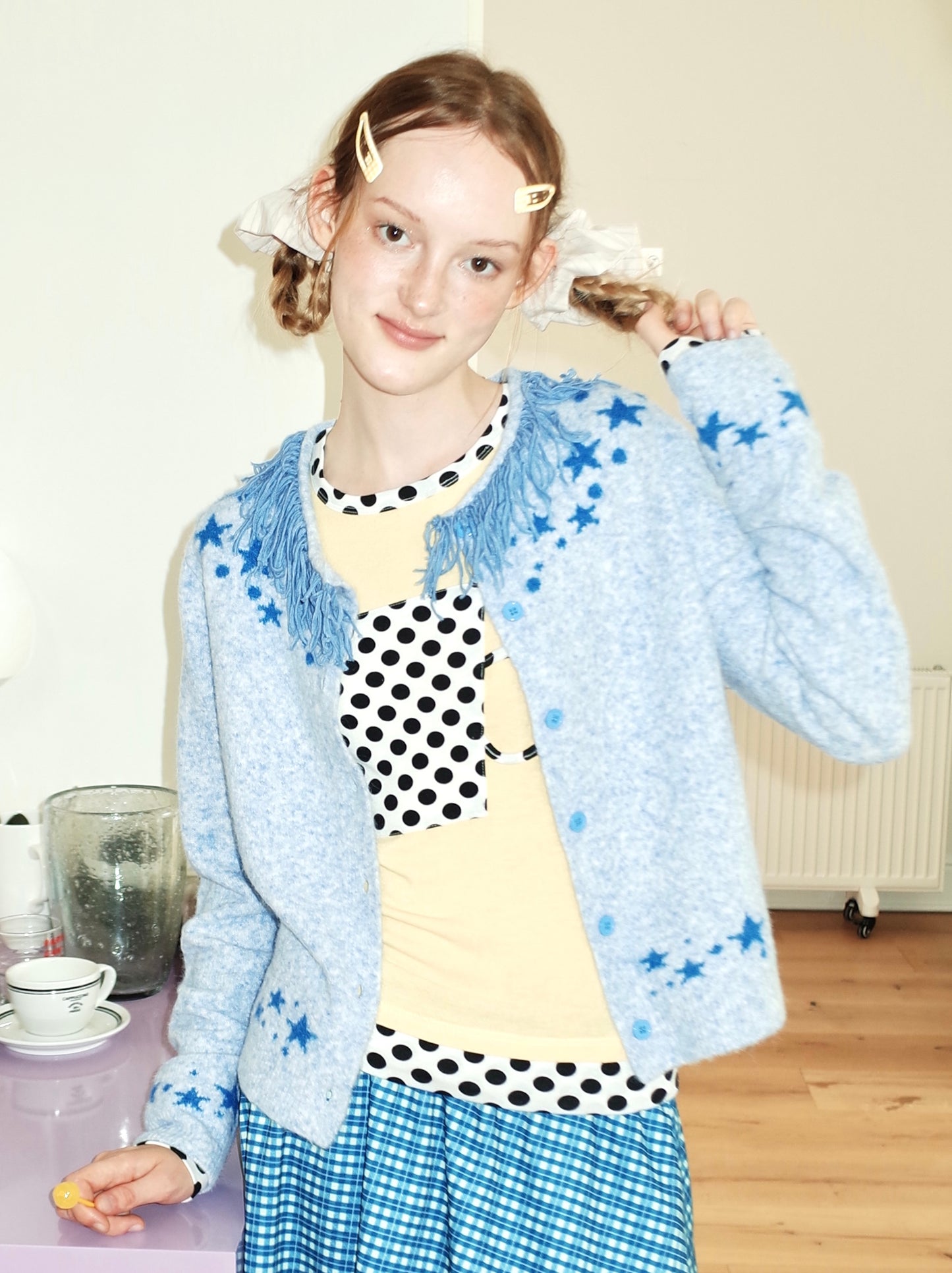 Tassel Stitching Star Cardigan