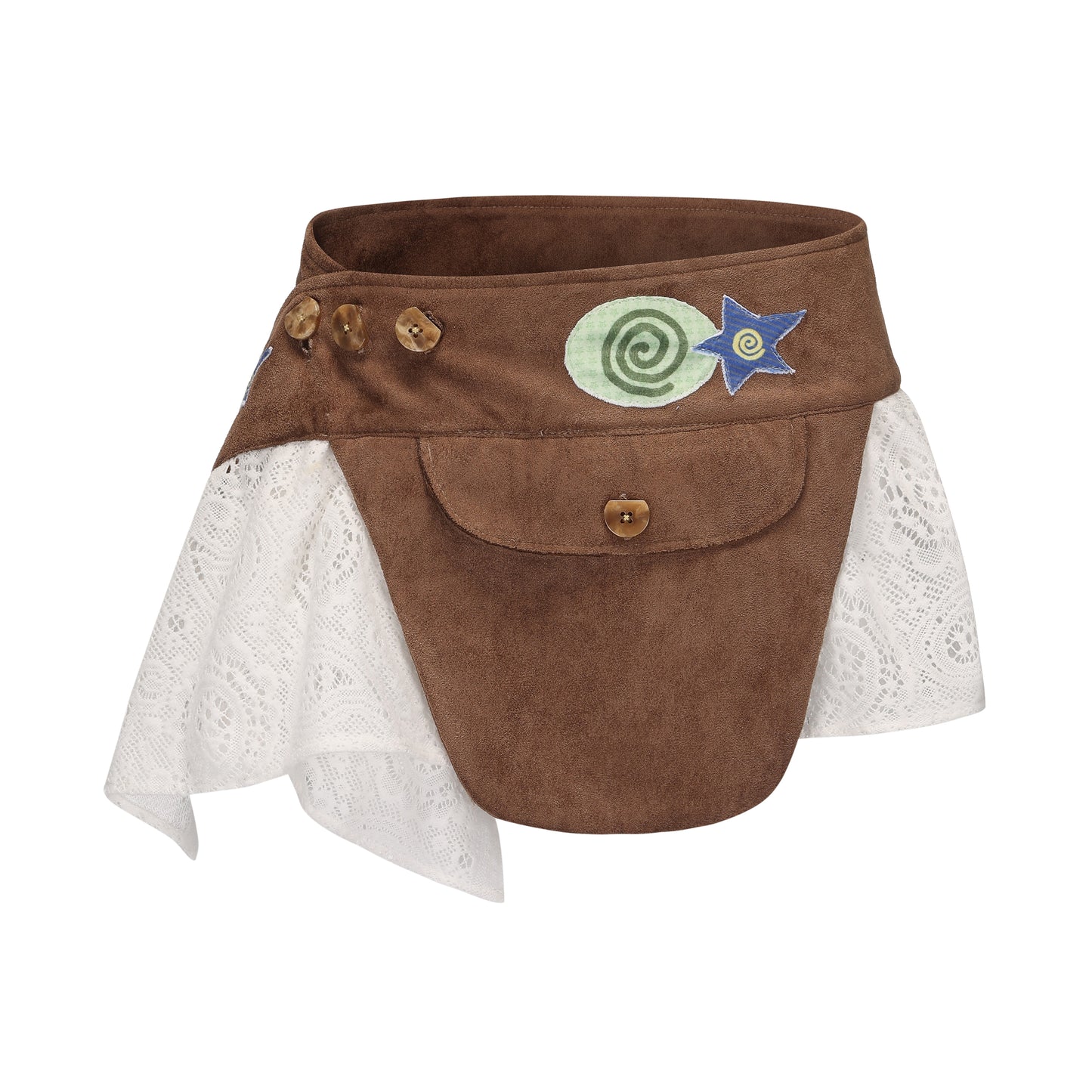 Chocolate Lace Patchwork Apron