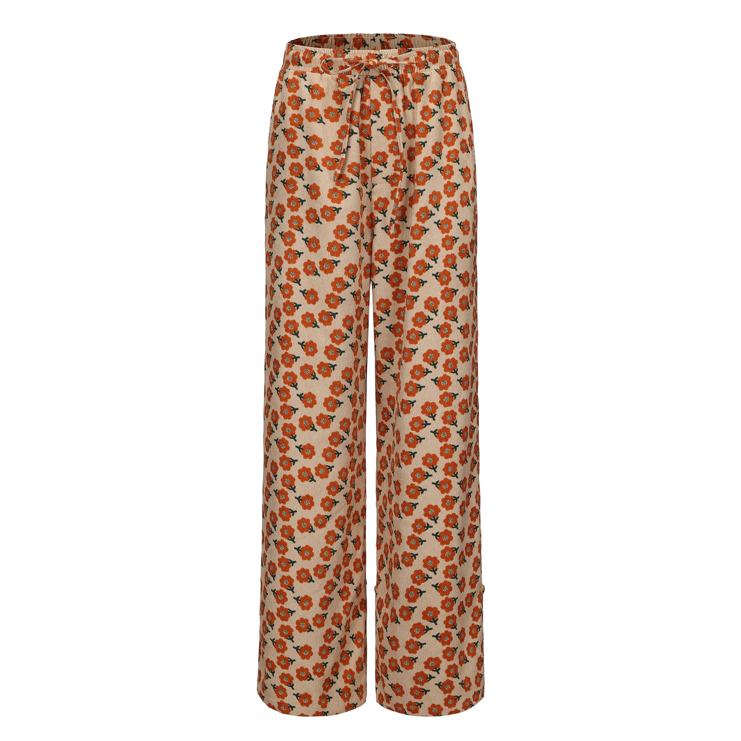 Tangerine Floral Pants
