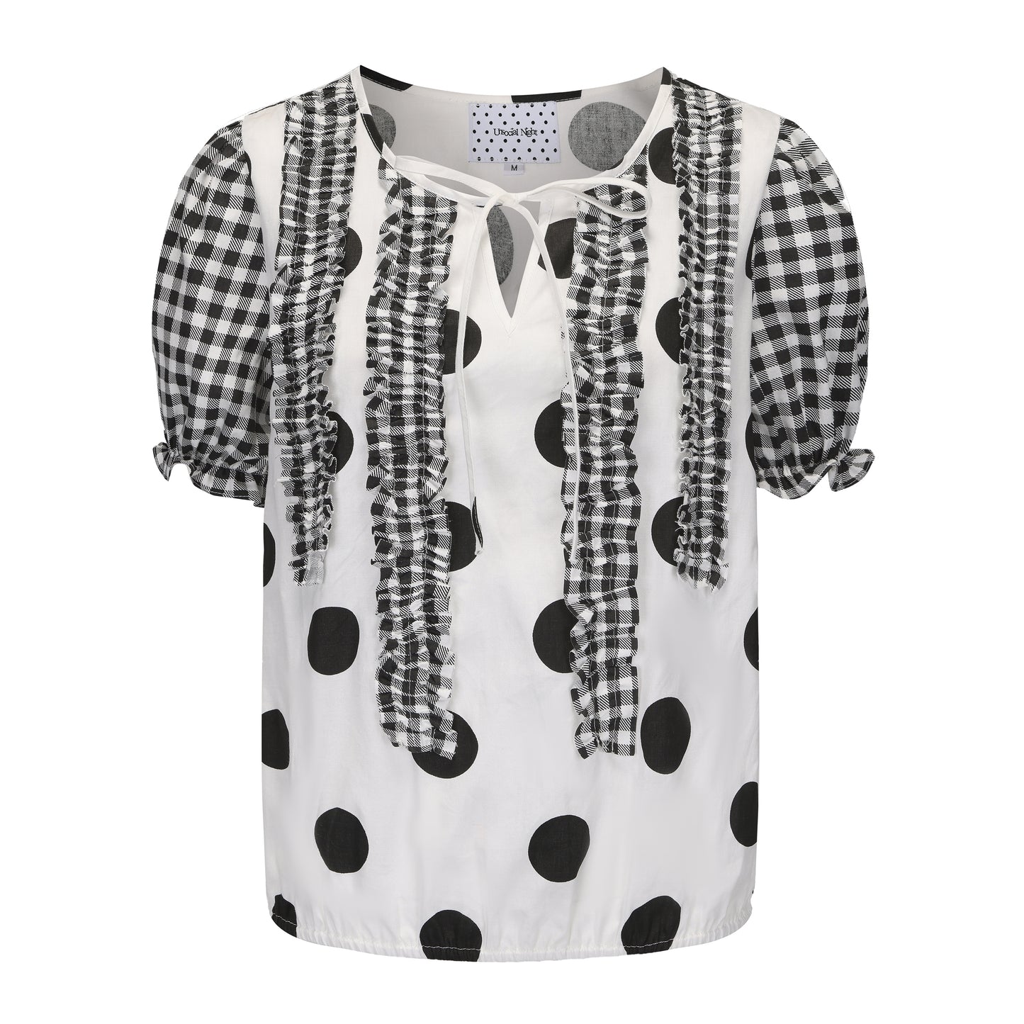 Black And White Polka Dots Shirt