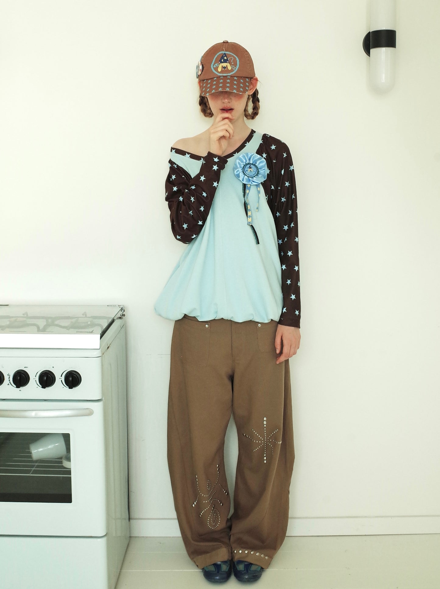 Mint Chocolate Patchwork T-shirt