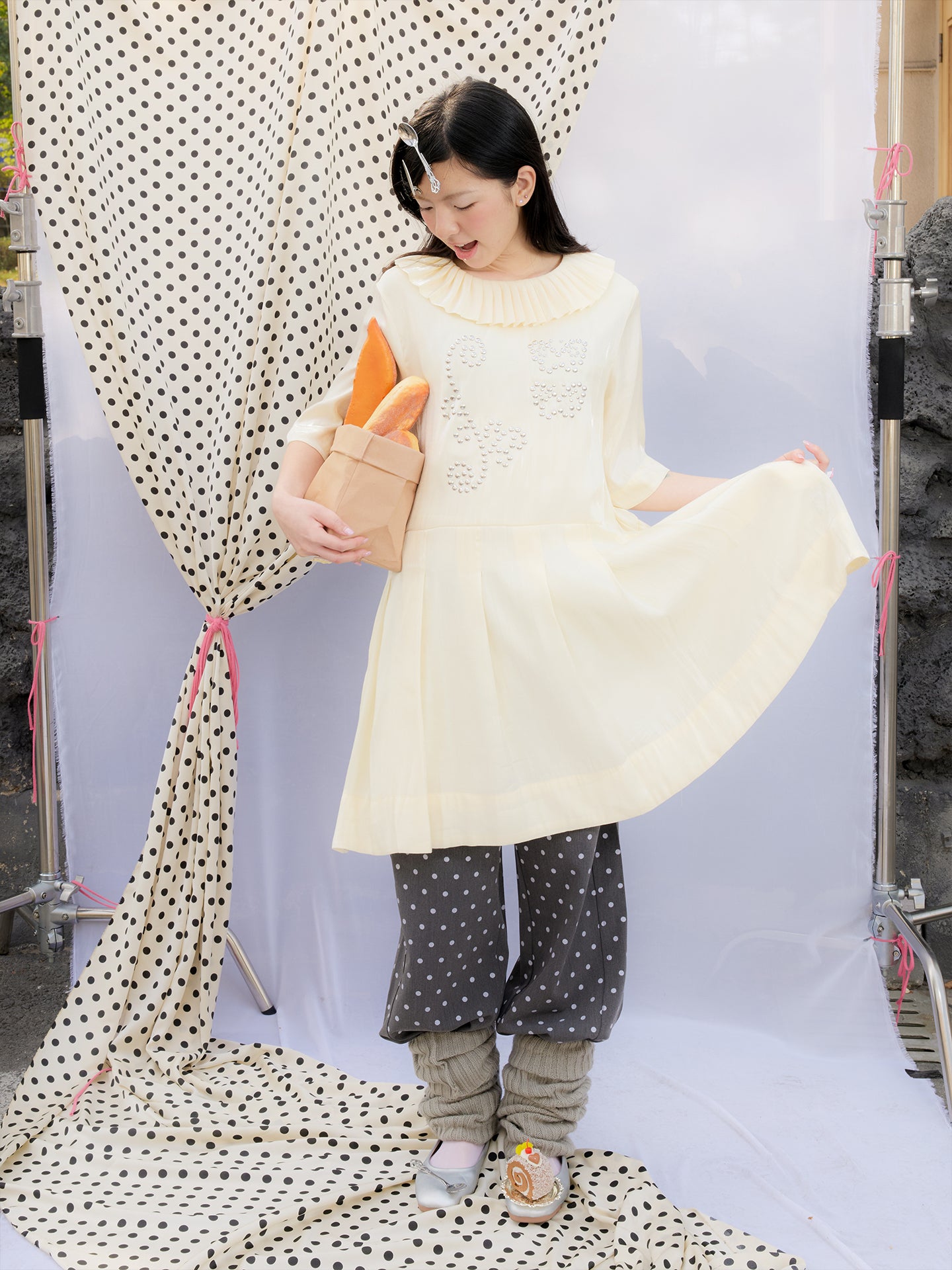 Shimmer Waves Pleated Dress