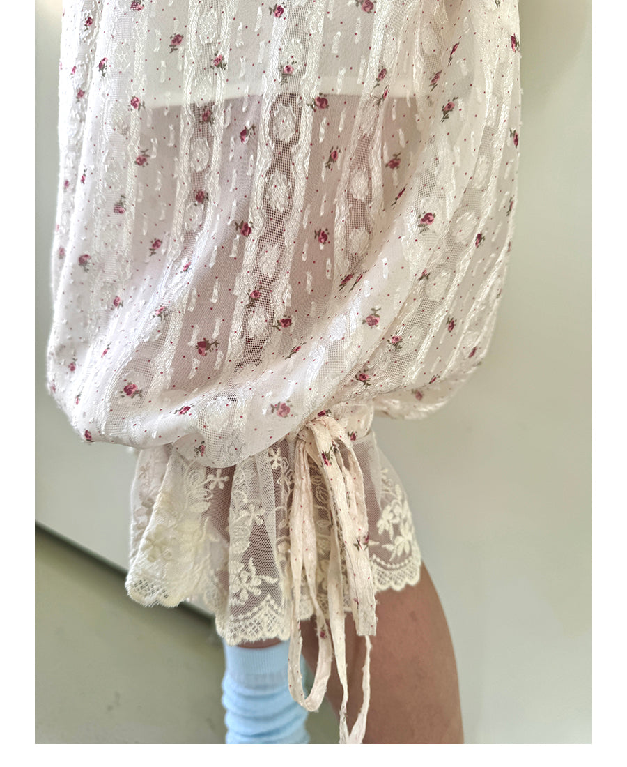Unsocial Night Capri trousers showcasing the delicate lace trim inserts, central ruched leg detailing, adjustable ribbon ties, and functional drawstring hems