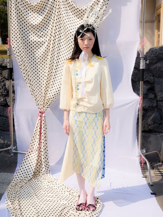 Wrapped in Lemon Soufflé Ponytail Shirt