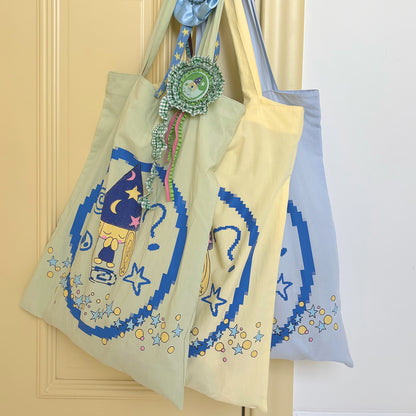 Taichi Dog Cotton Tote Bag