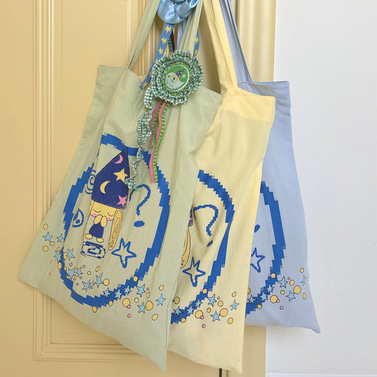 Taichi Dog Cotton Tote Bag