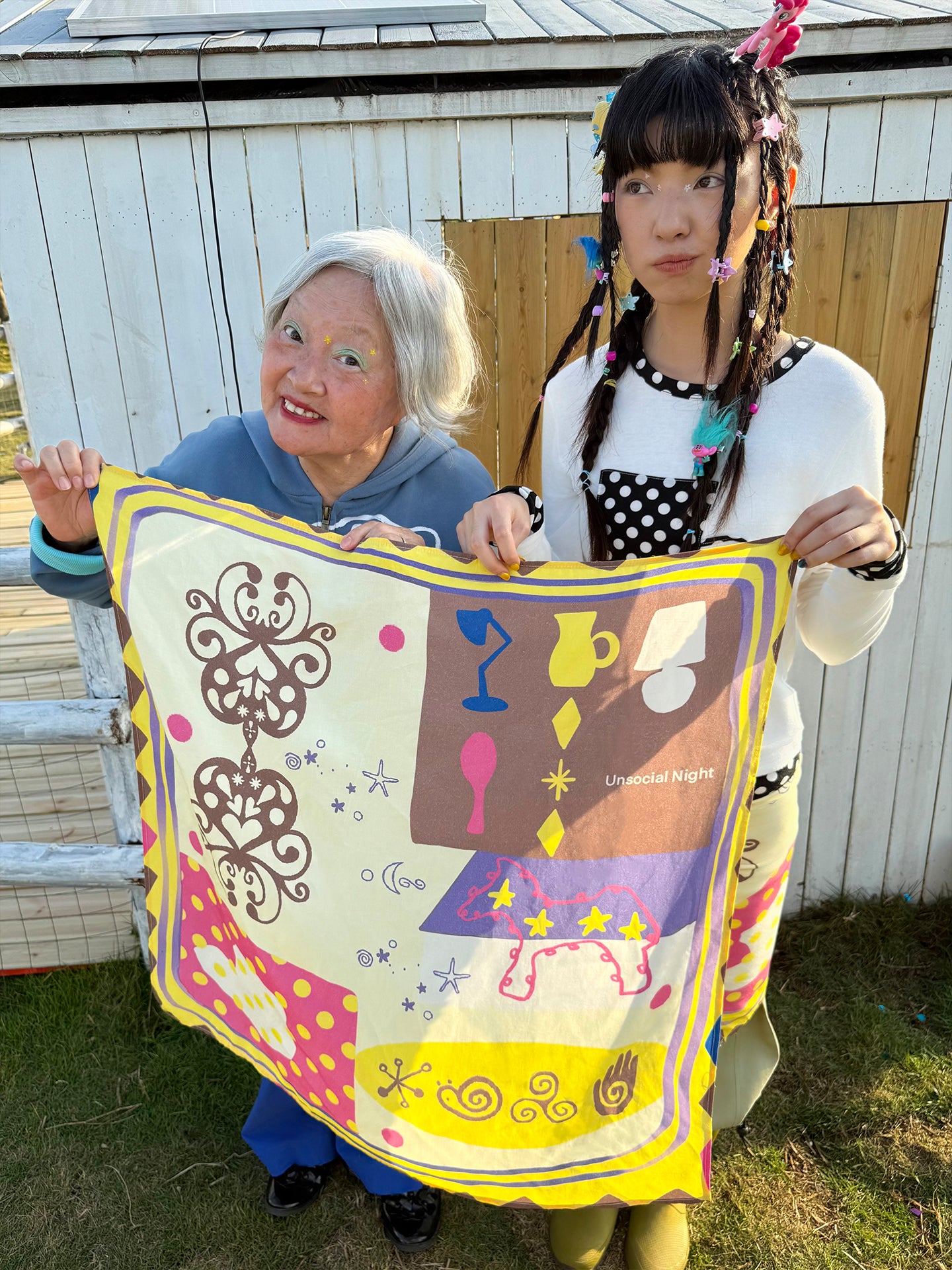 Bubble and Dream Square Scarf