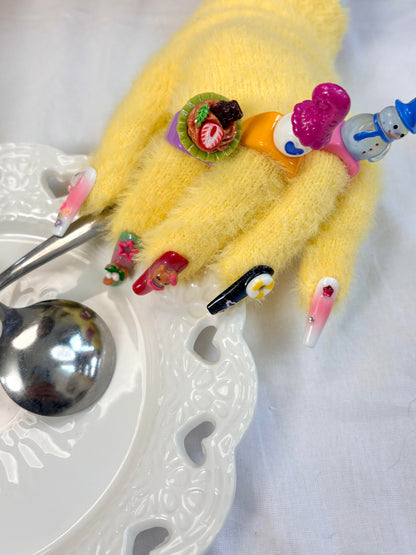 One Day Snowman 3 Rings Set