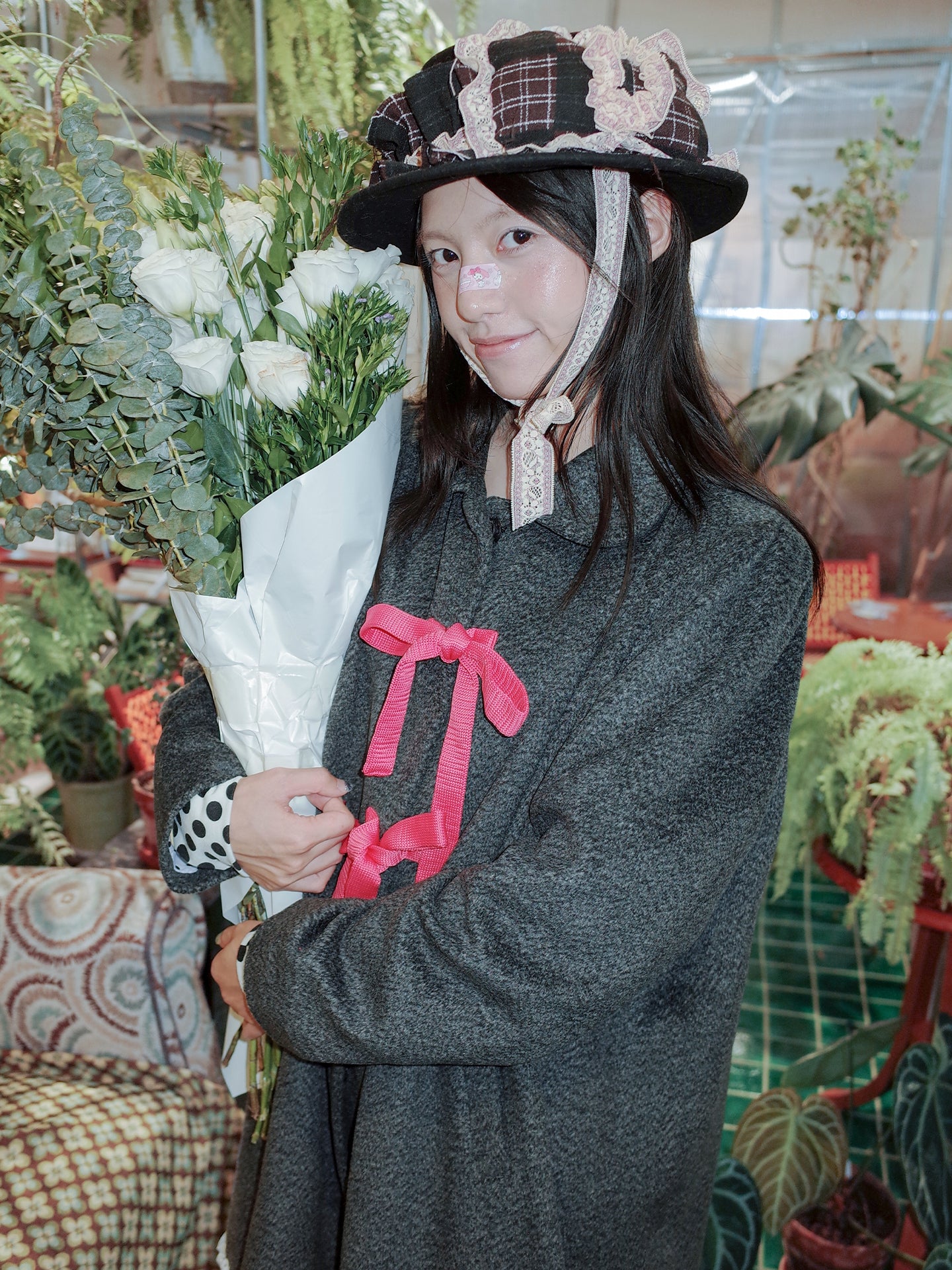 Camo Gray Bow Tie Coat