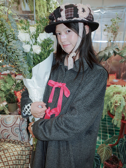 Camo Gray Bow Tie Coat