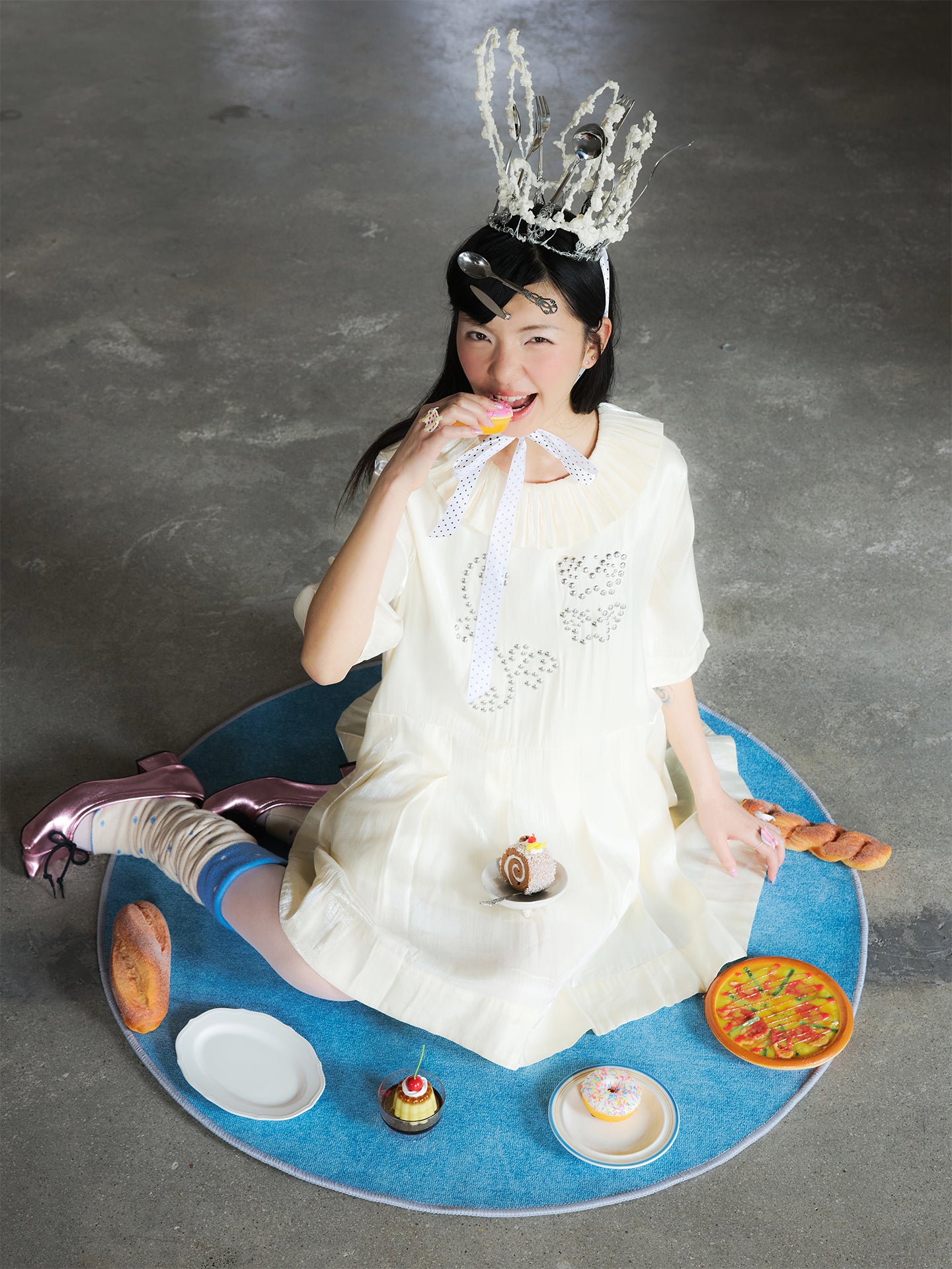 Shimmer Waves Pleated Dress