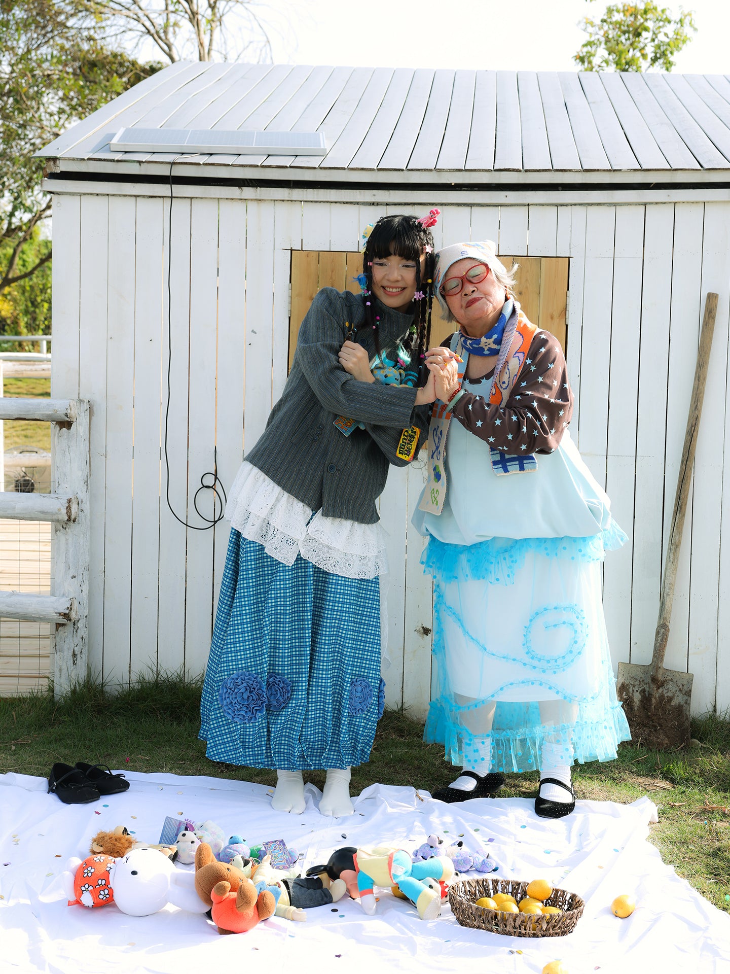 Swirl Dots Mesh Top & Skirt