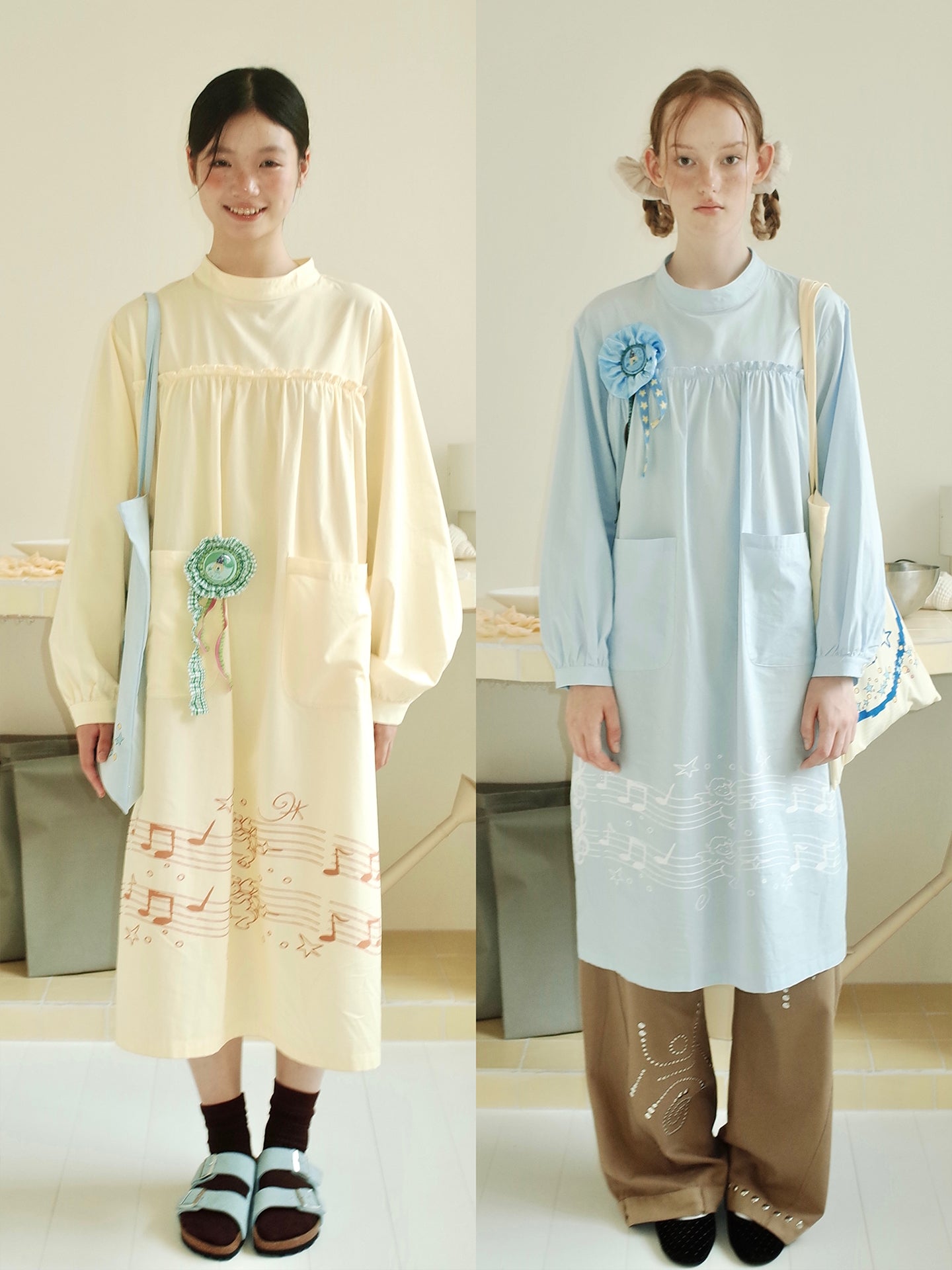 Lemon Cream Music Nightdress