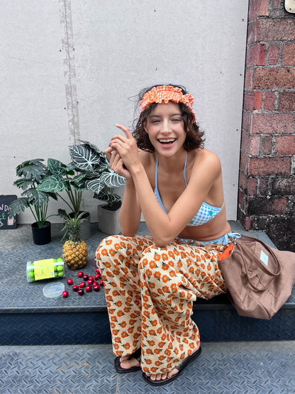 Tangerine Floral Pants
