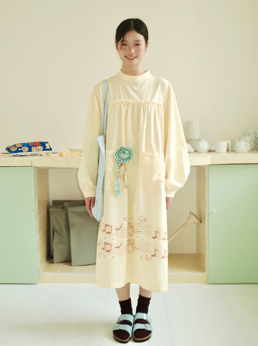 Lemon Cream Music Nightdress