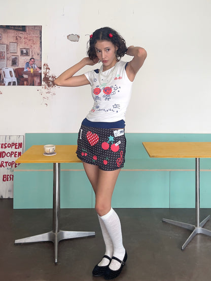 Black Cherry Music Skirt