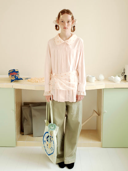 Peach Doll Shirt with Apron