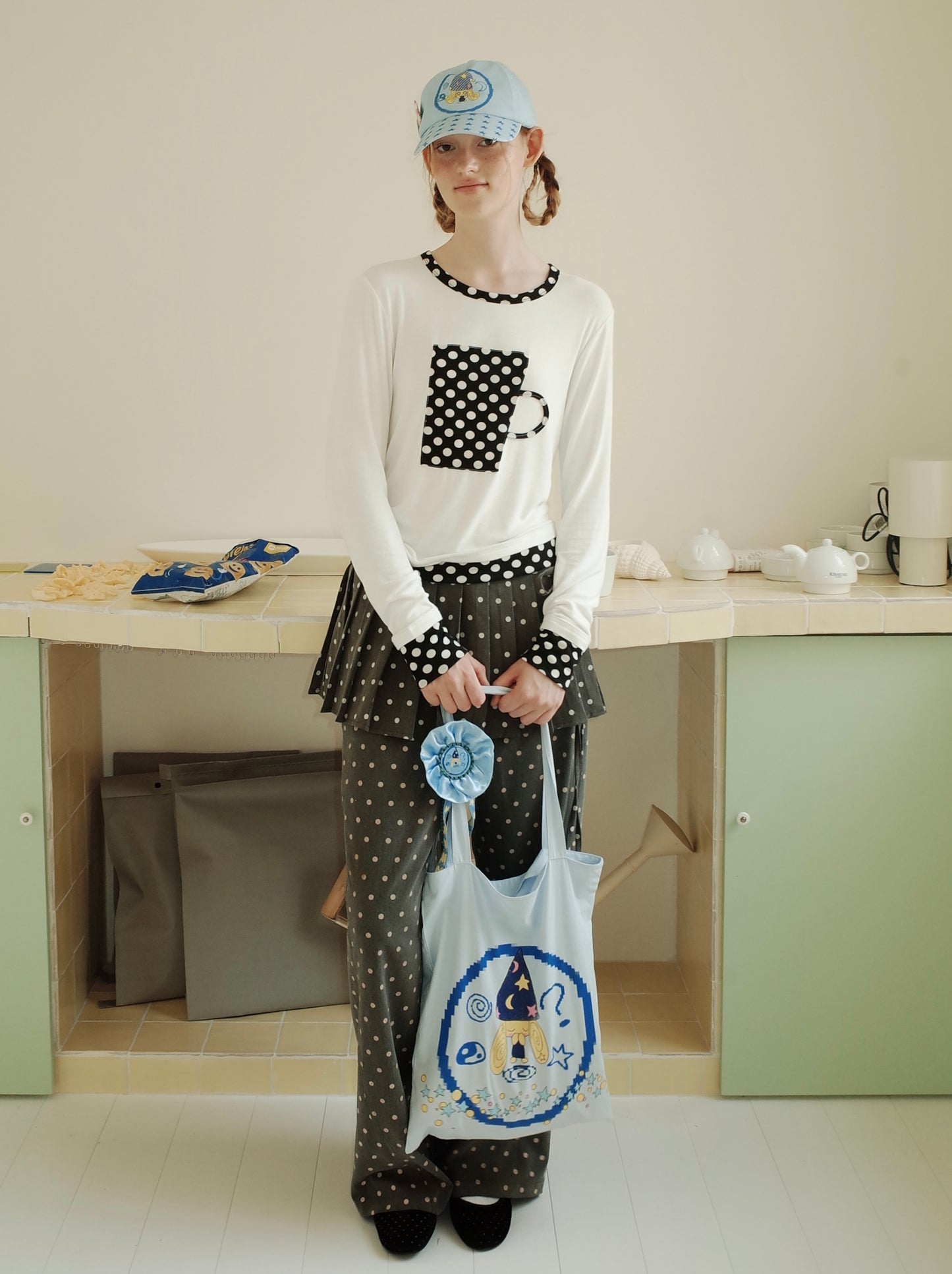 Taichi Dog Cotton Tote Bag