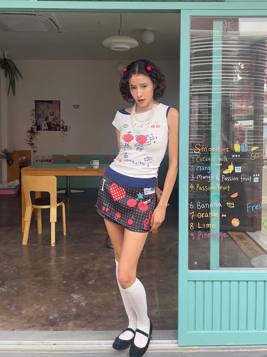 Black Cherry Music Skirt