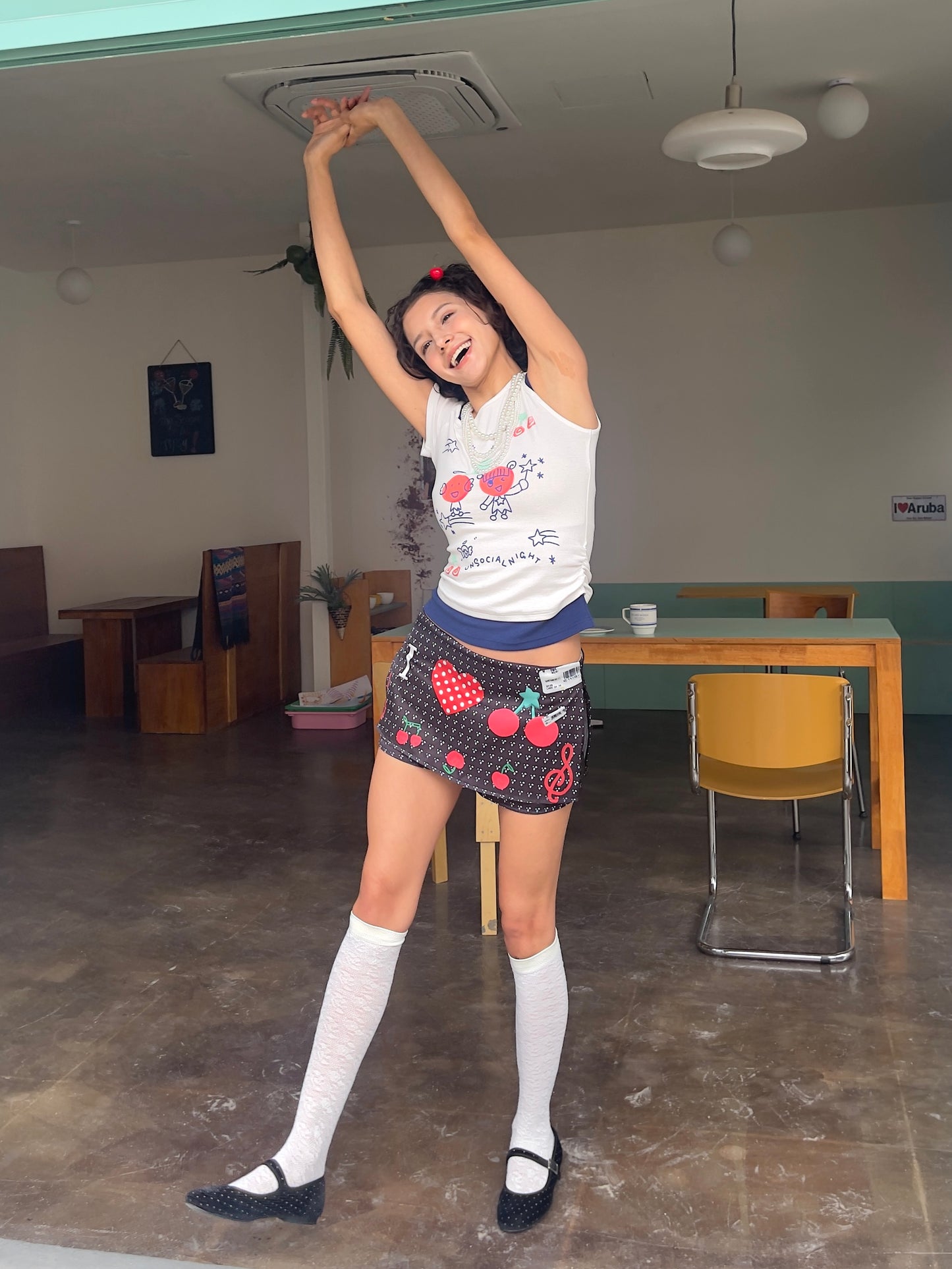 Black Cherry Music Skirt