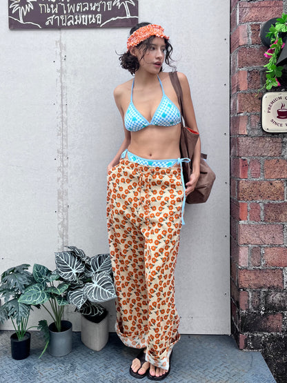 Tangerine Floral Pants