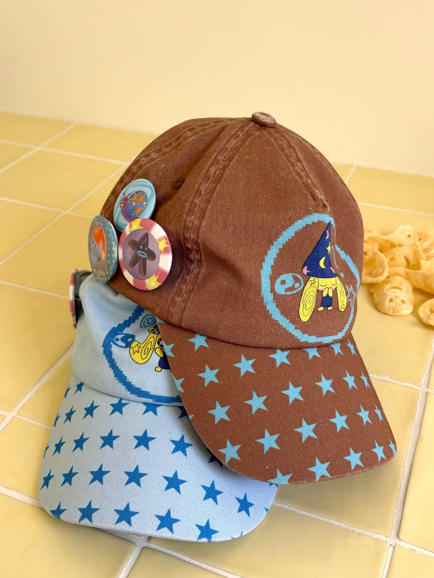 Taichi Dog Printed Peaked Cap