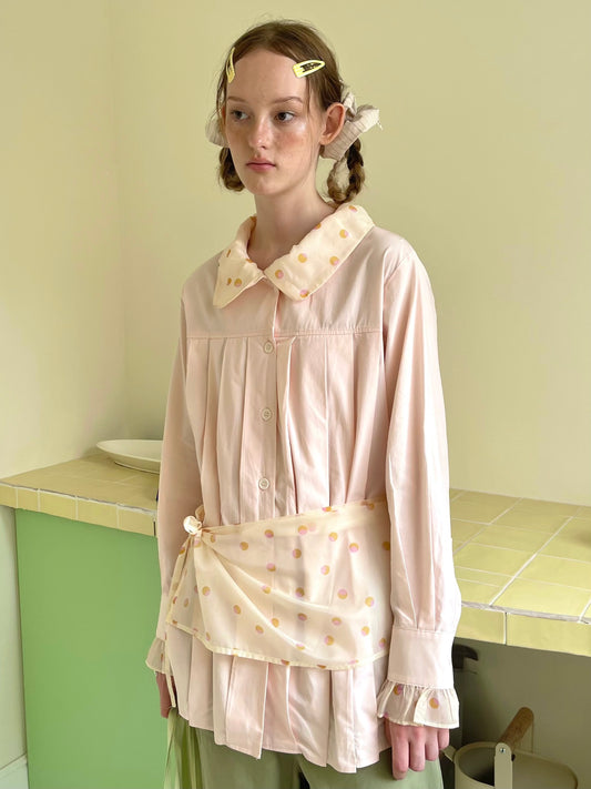 Peach Doll Shirt with Apron