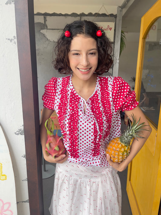 Apple Polka Dots Shirt
