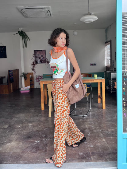 Tangerine Floral Pants