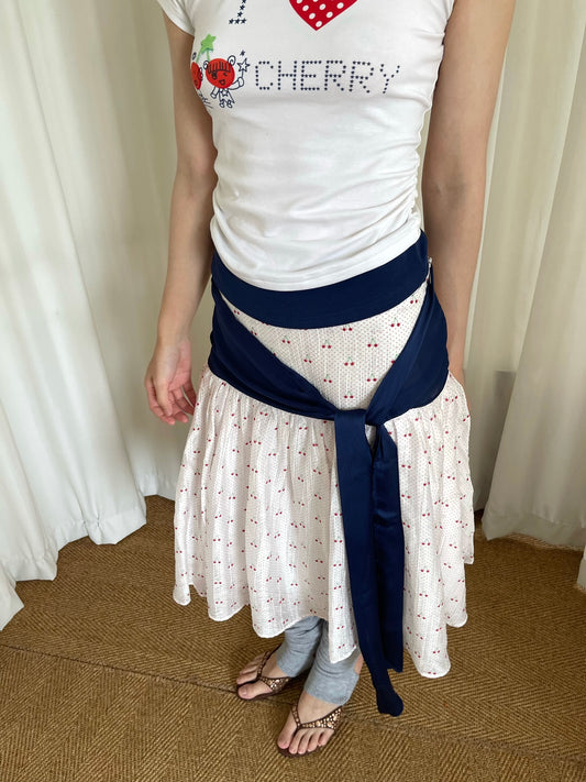 Cute Cherry Ribbon Skirt