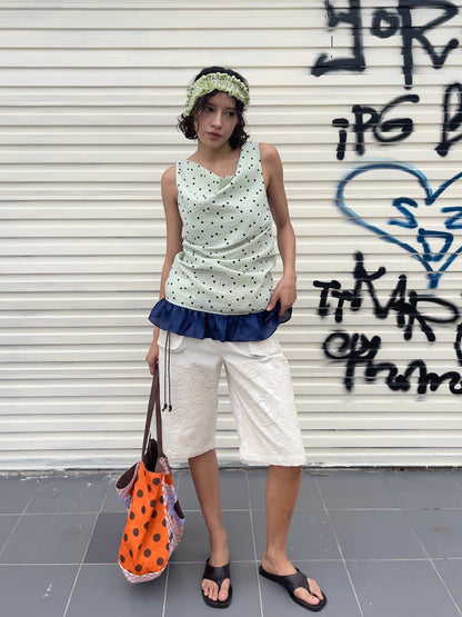 Pistachio Polka Dots Top