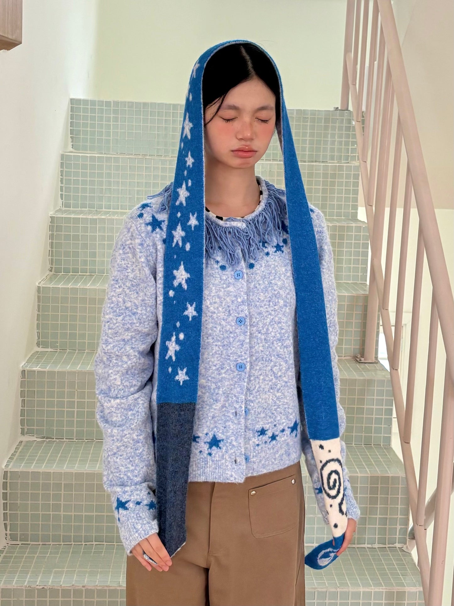TaiChi Star Knit Scarf