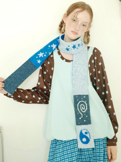 TaiChi Star Knit Scarf