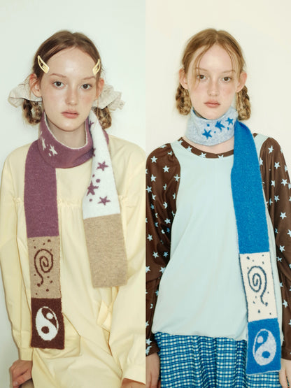 TaiChi Star Knit Scarf