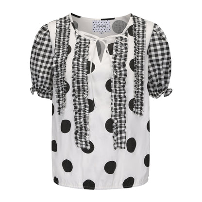 Black And White Polka Dots Shirt