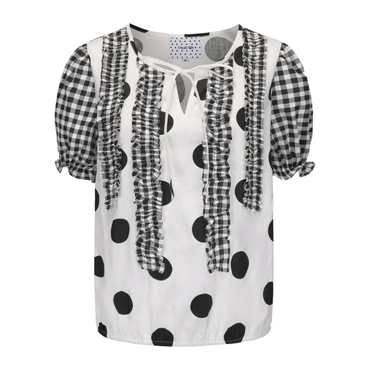 Black And White Polka Dots Shirt