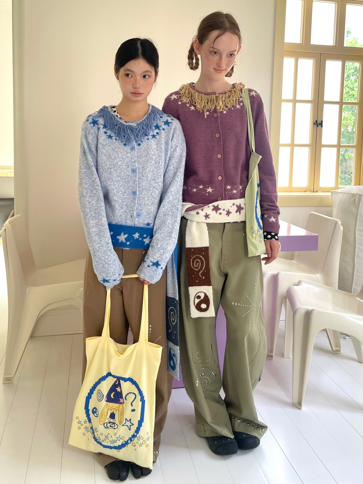 Tassel Stitching Star Cardigan