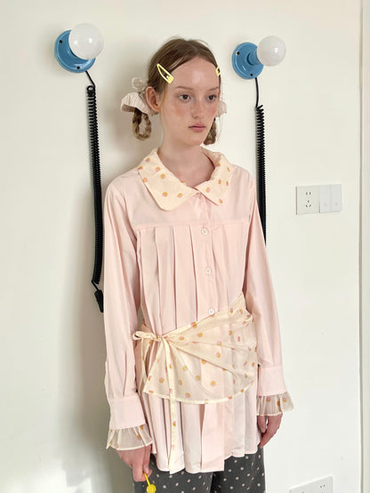 Peach Doll Shirt with Apron