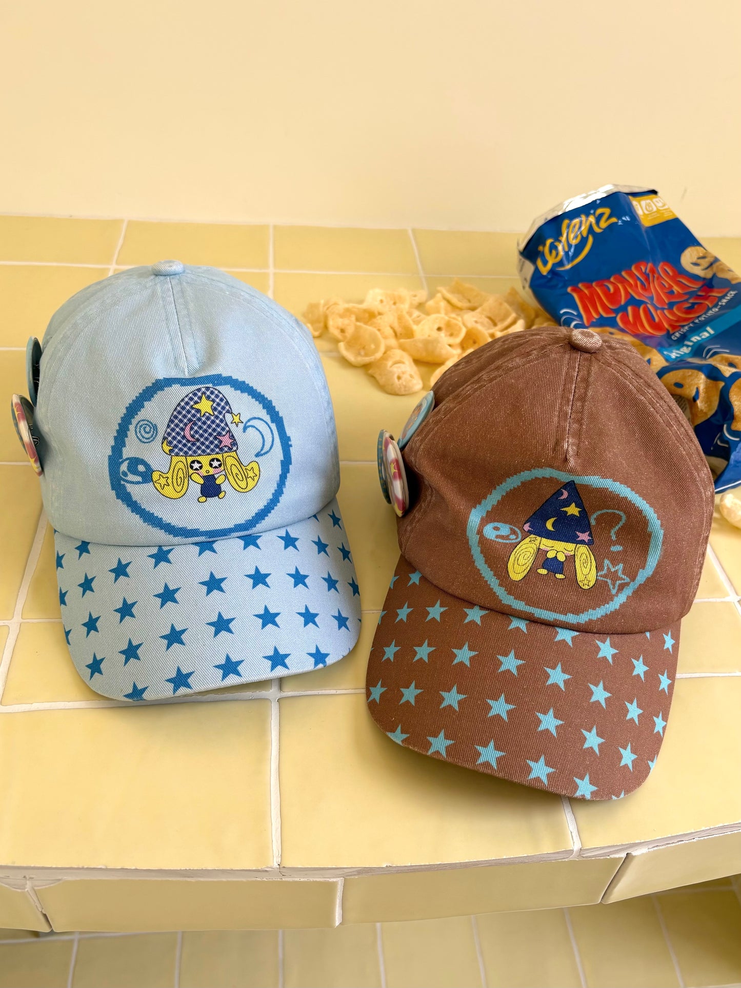 Taichi Dog Printed Peaked Cap