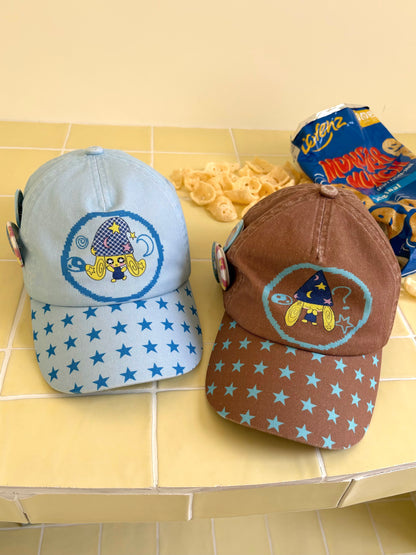 Taichi Dog Printed Peaked Cap
