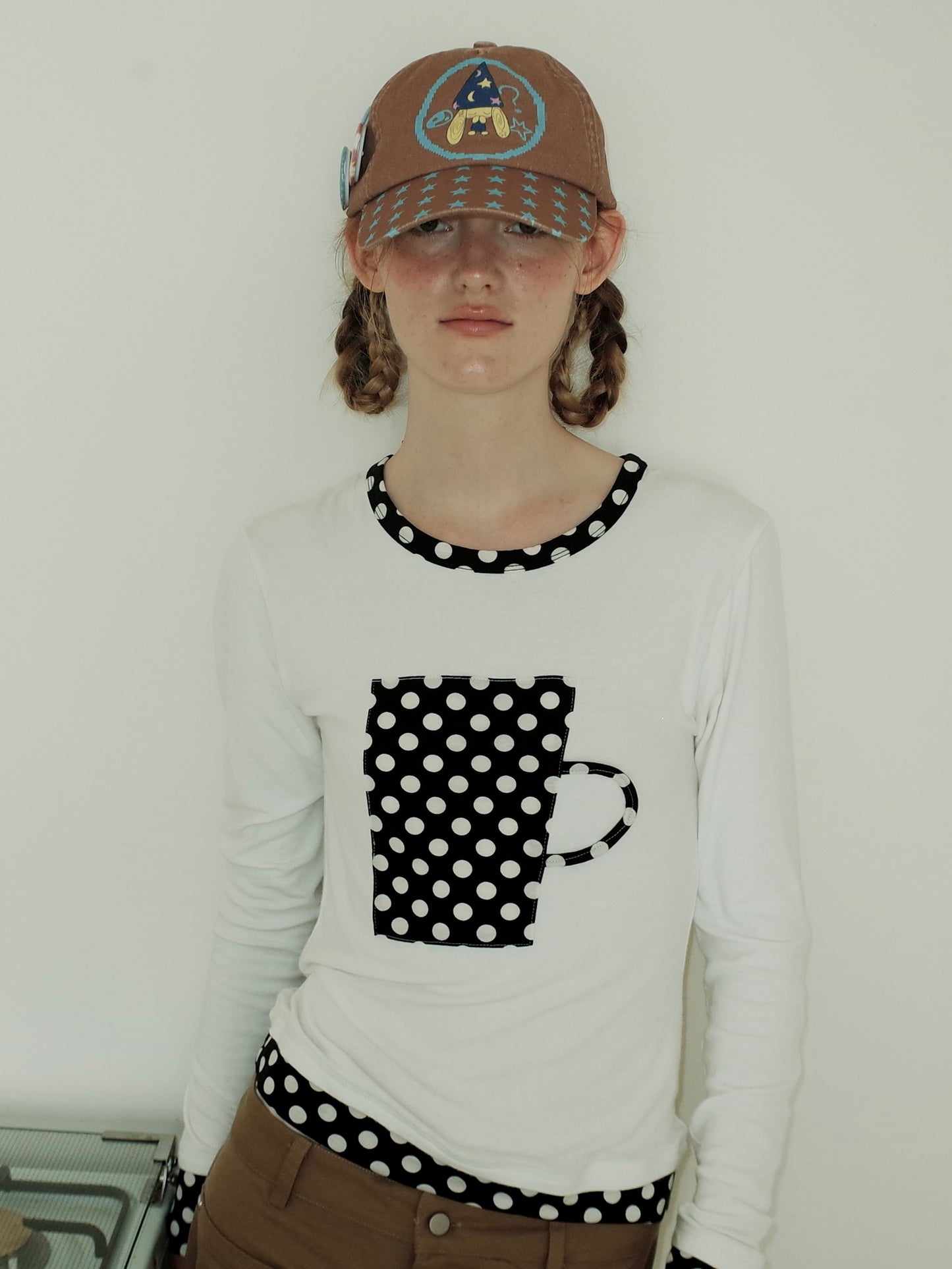 Taichi Dog Printed Peaked Cap